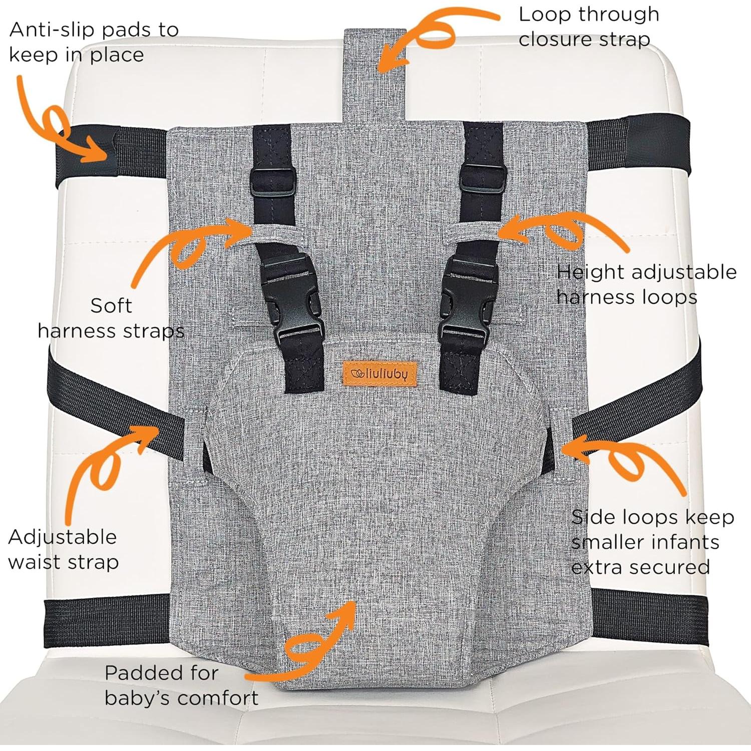 Silla Alta Portátil Liuliuby para Bebé - Compacta y Ajustable