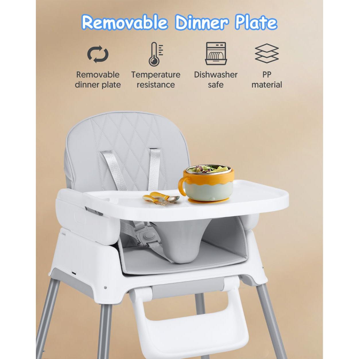 Silla Alta 3 en 1 Bellababy Ajustable para Bebés y Niños