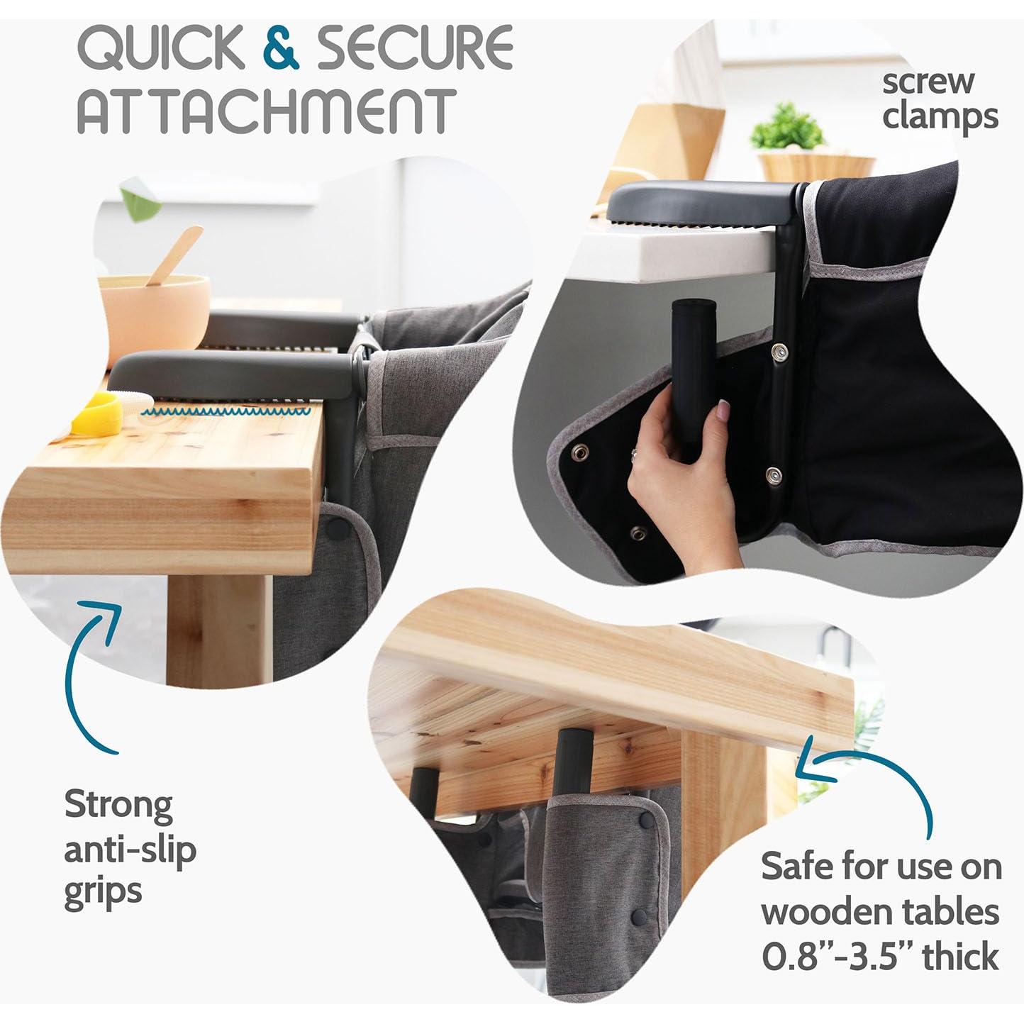 Silla Alta de Gancho para Bebé TB560 - Portátil y Compacta