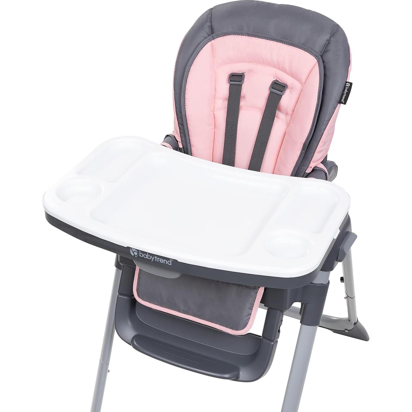 Silla Alta 3 en 1 Baby Trend Sit Right 2.0 Rosa Acogedor
