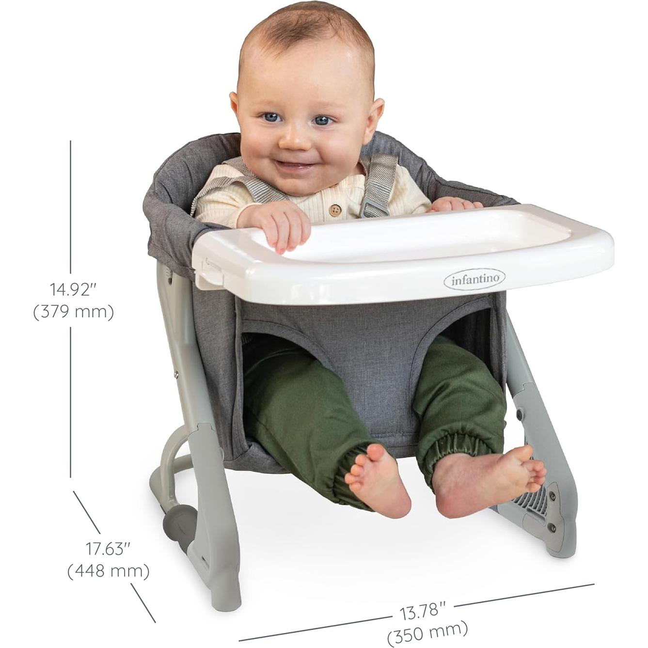 Asiento Elevador de Viaje Infantino 204009-00 Gris, 1.81 kg