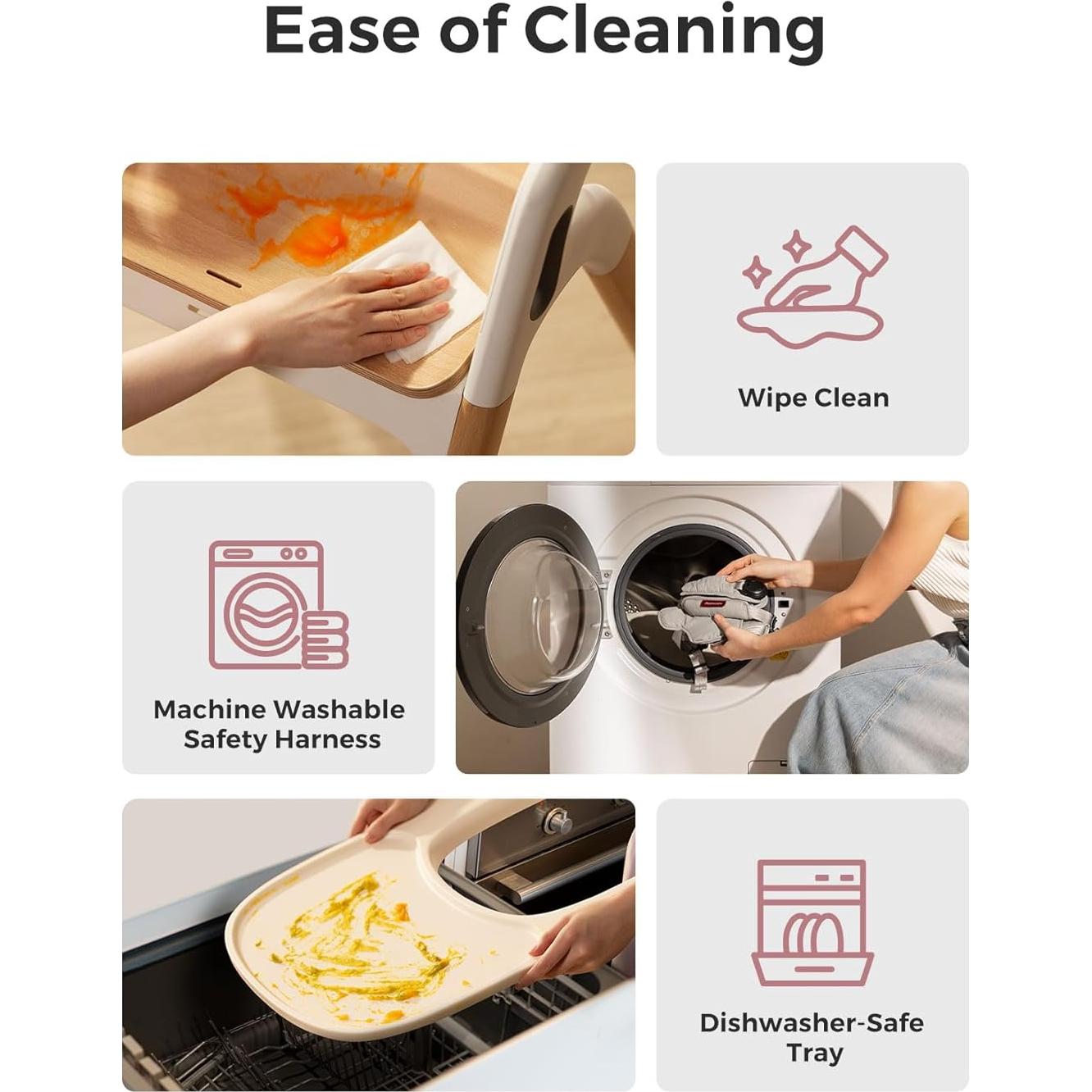 Silla Alta Convertible Momcozy DinerPal Madera Natural 139.7 kg