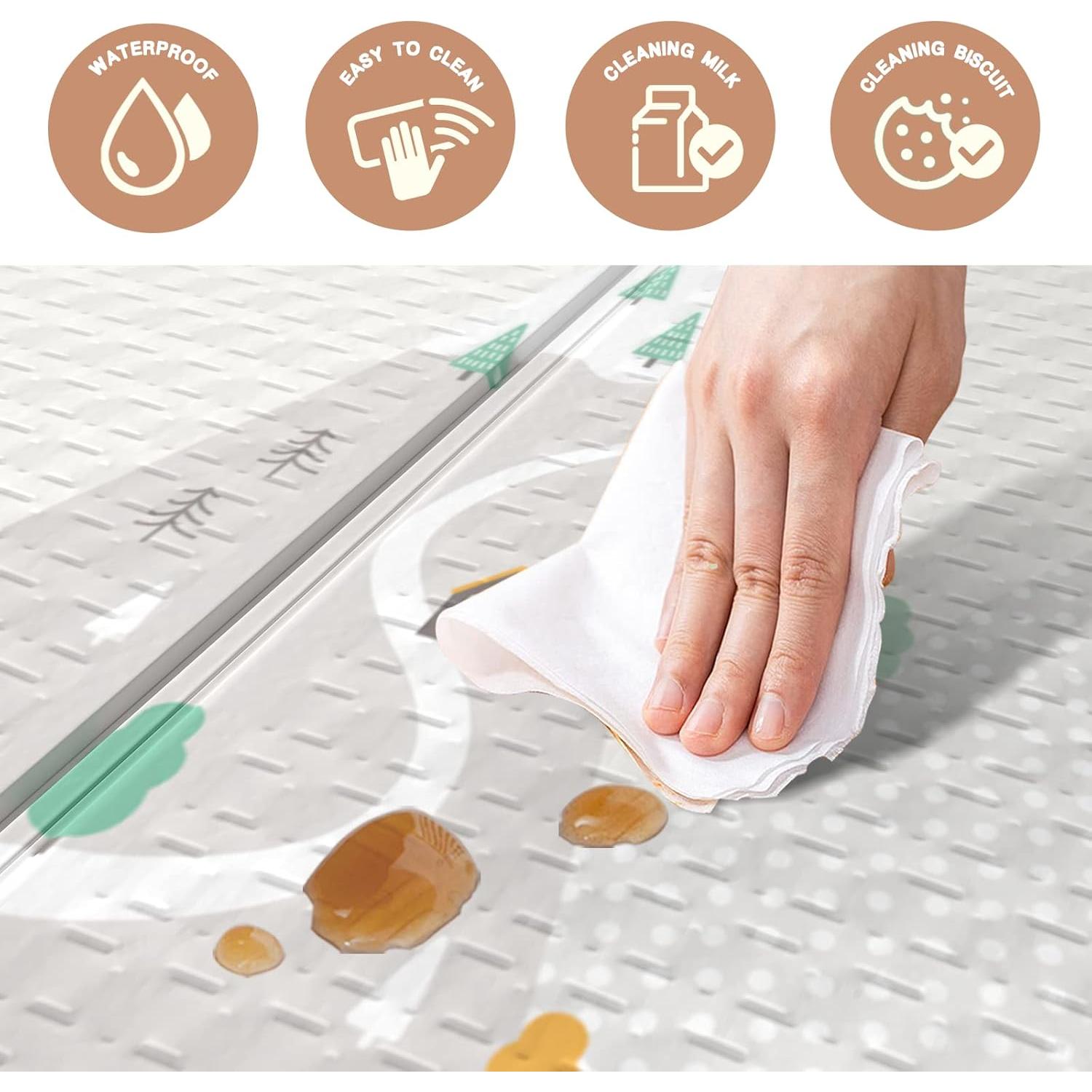 Alfombra de Juego ZEEBABA 150x150cm Plegable Reversible Espuma