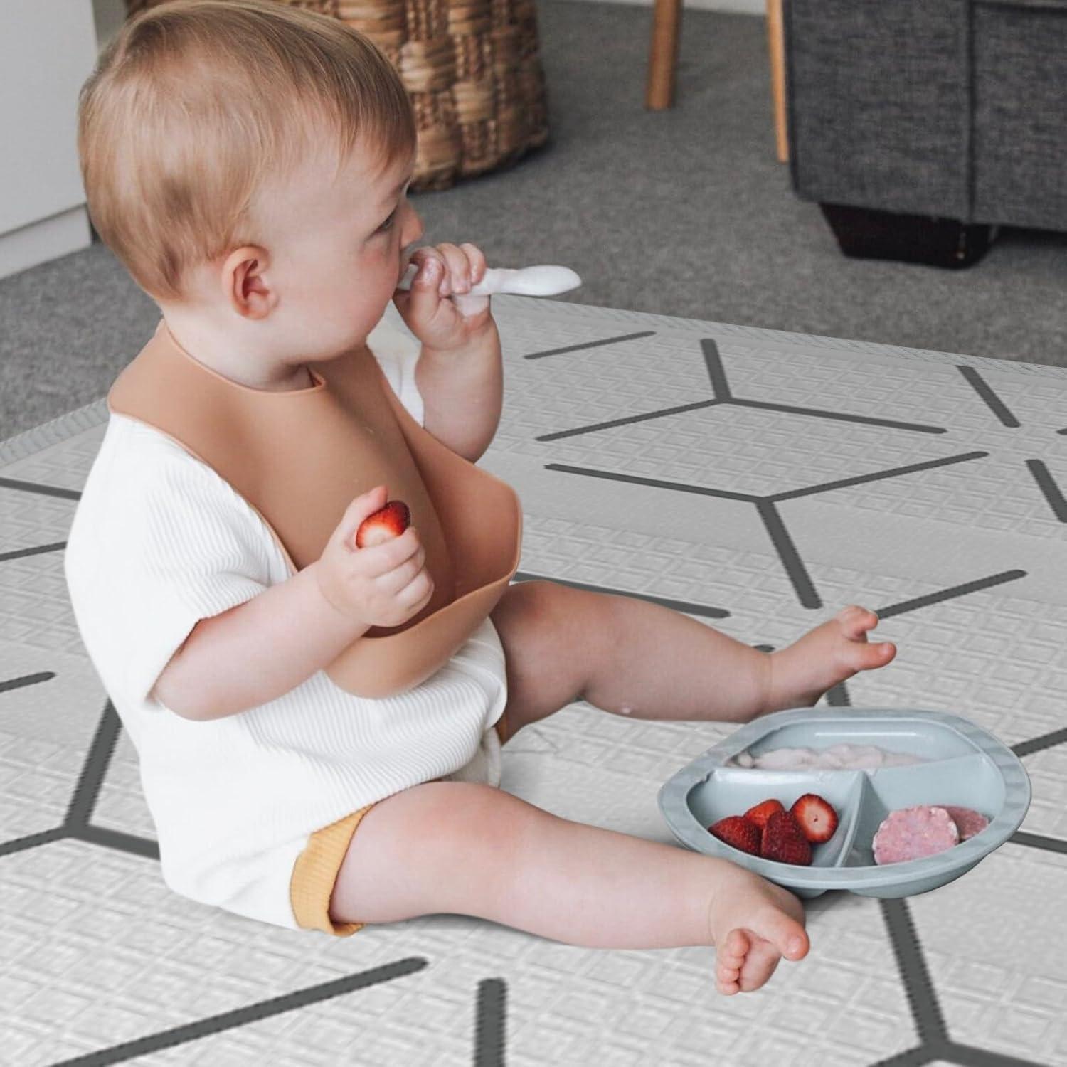 Alfombra de Juego ZEEBABA 150x150cm Plegable Reversible Espuma