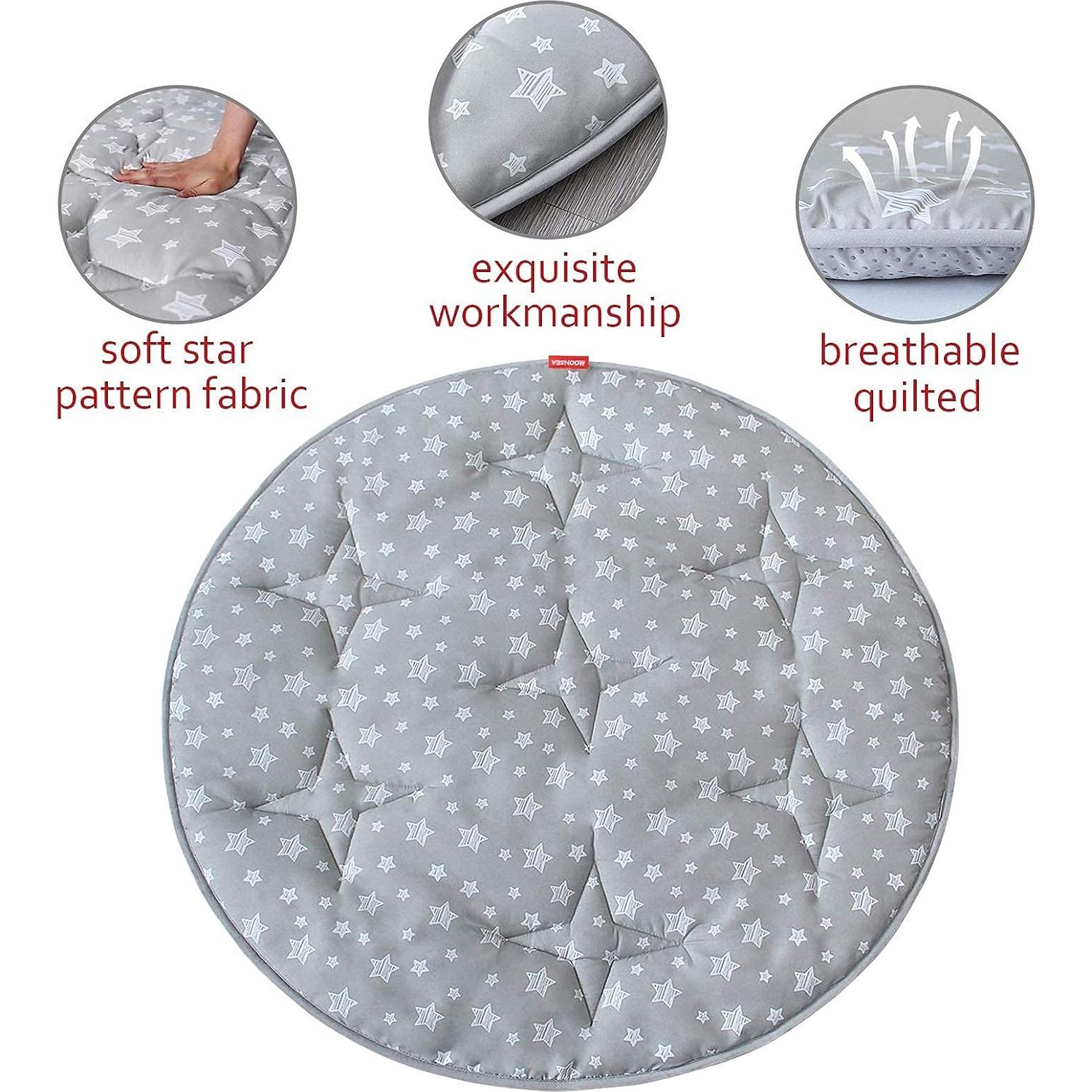 Alfombra Redonda de Juego Moonsea 1.02m Acolchada Antideslizante