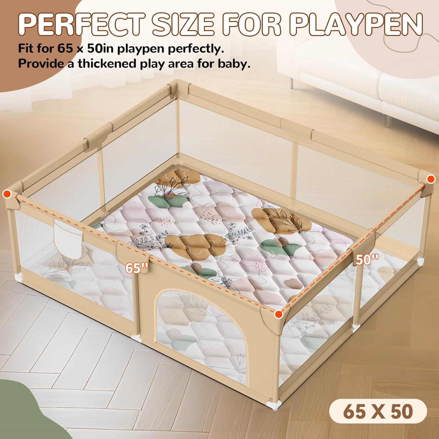 Alfombra de Juego Boho DESSPORTS 165.1x127CM Antideslizante