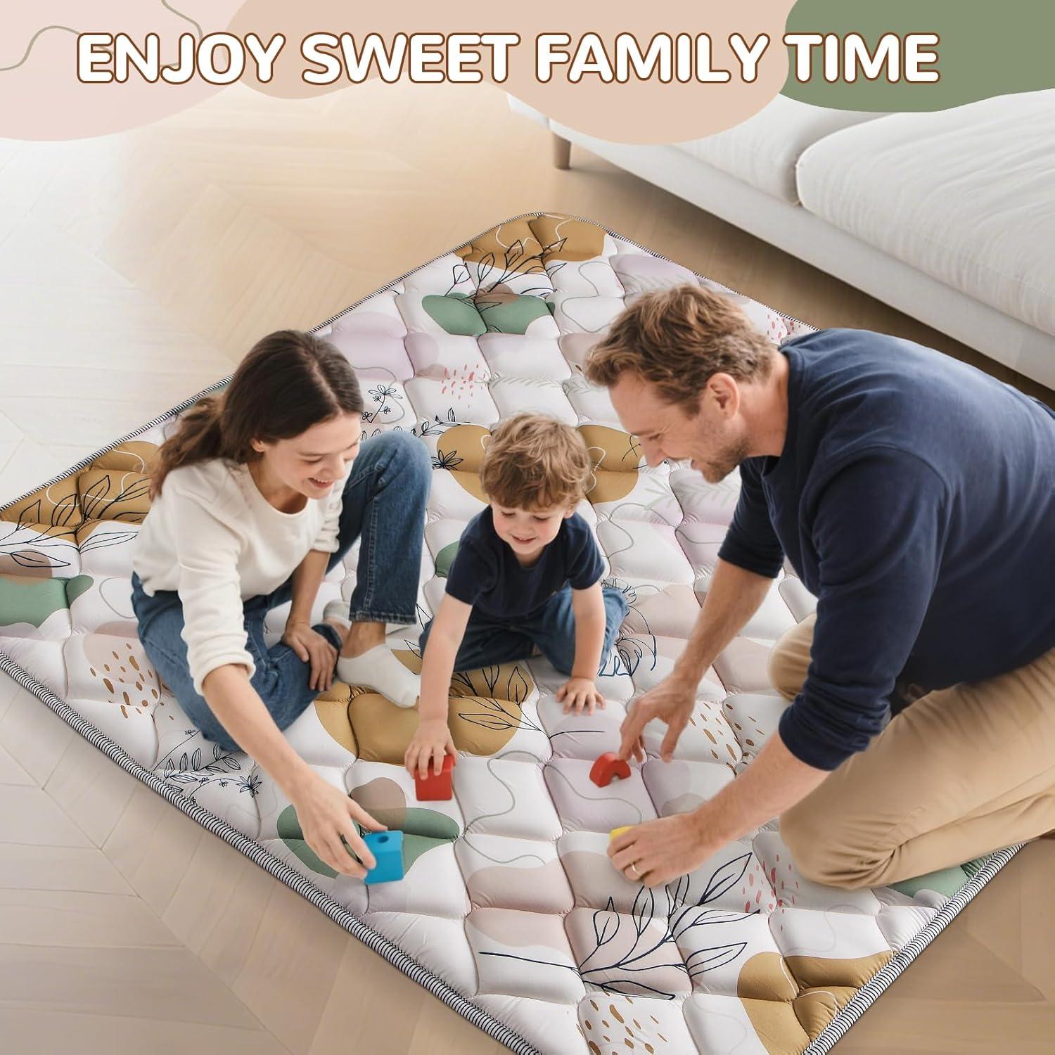 Alfombra de Juego Boho DESSPORTS 165.1x127CM Antideslizante