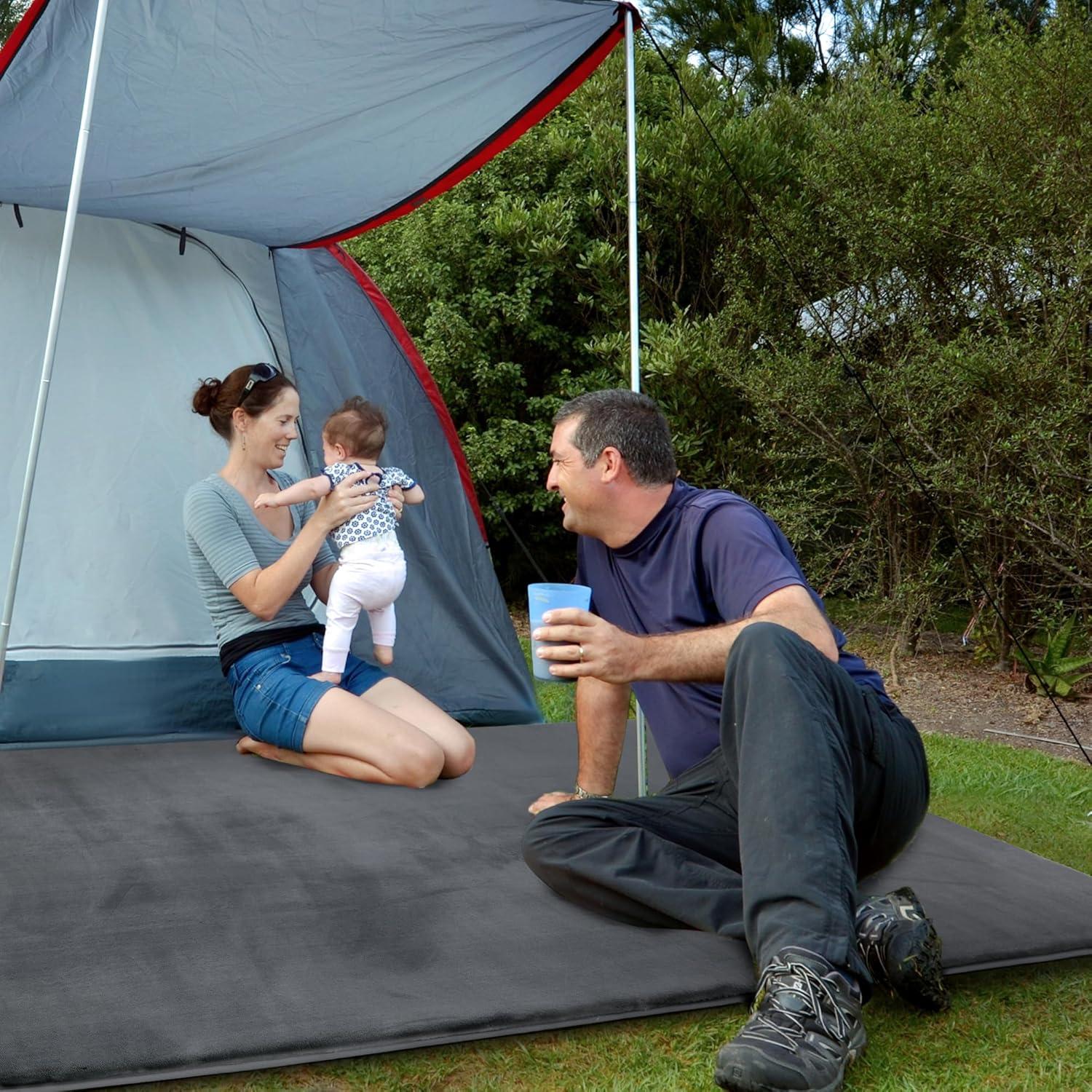 Alfombra de Juego BALAPET de Espuma Viscoelástica 187x127 cm Gris