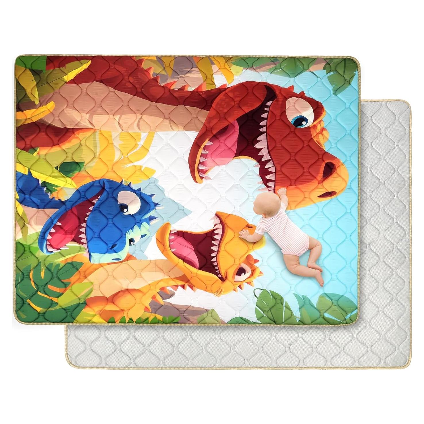 Alfombra de Juego para Bebés 150x180 cm Antideslizante y Lavable