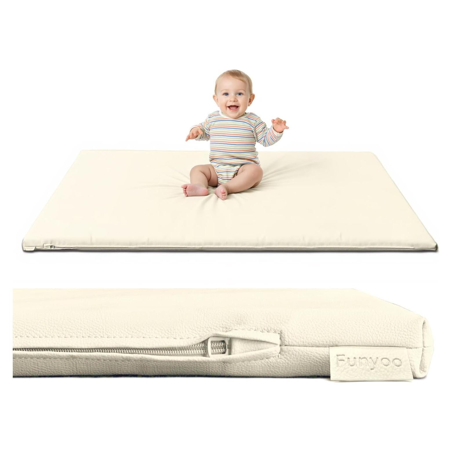 Alfombra de Juego para Bebés 121.9x121.9 cm Acolchada DY-BPM-LE