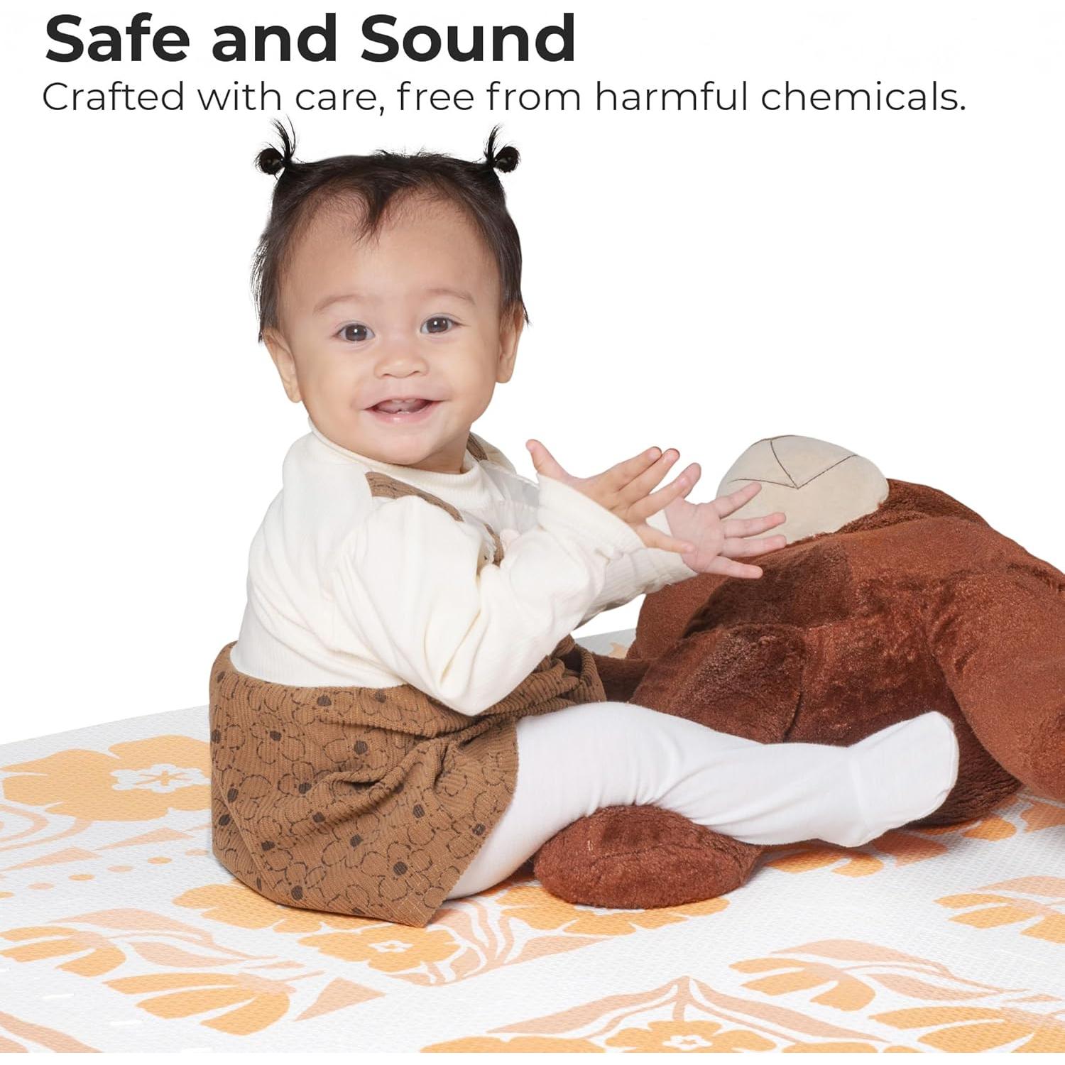 Alfombra de Azulejos de Espuma Primica 167.6x121.9cm Floral