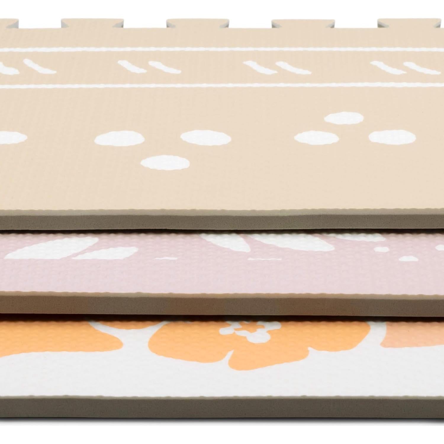 Alfombra de Azulejos de Espuma Primica 167.6x121.9cm Floral