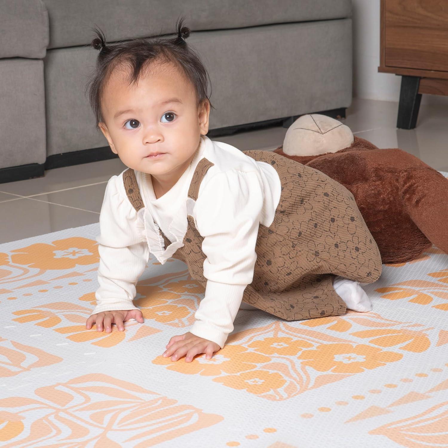 Alfombra de Azulejos de Espuma Primica 167.6x121.9cm Floral