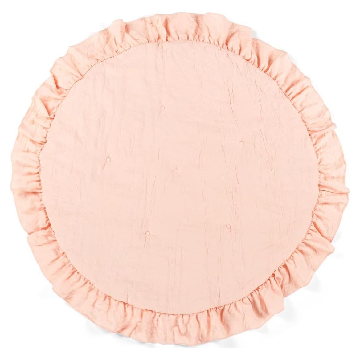 Alfombra de Juego Redonda Lush Decor 91.44 cm Rosa Suave
