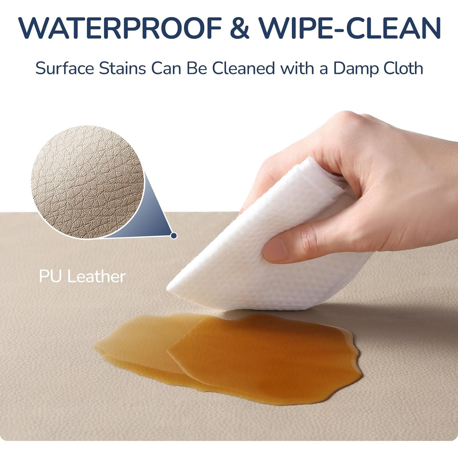 Alfombra de Juego para Bebés Beige YXD01 127x127 cm Antideslizante