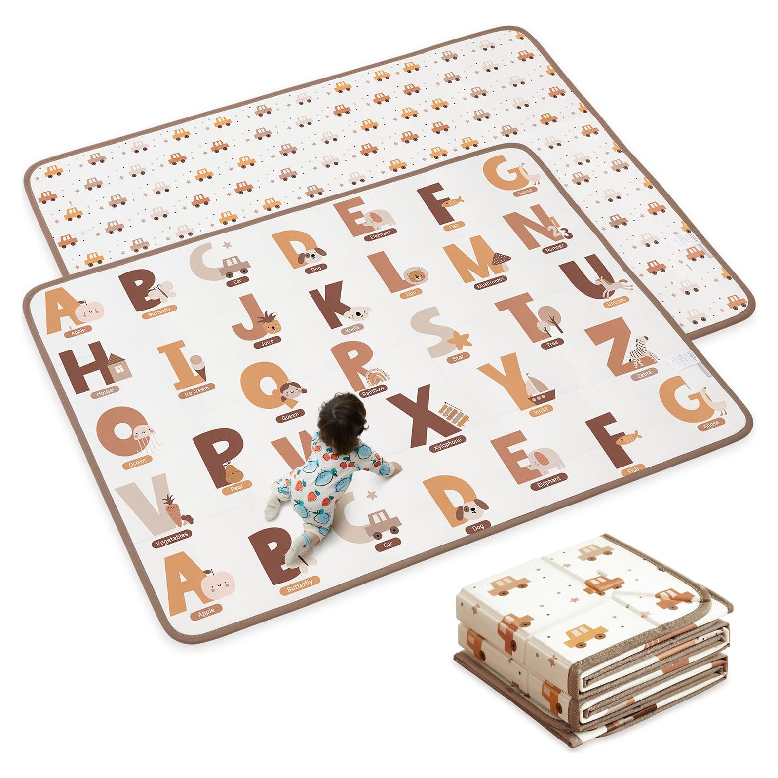 Alfombra de Juego Plegable Amenpoki 180x140 cm Suave y Acolchada