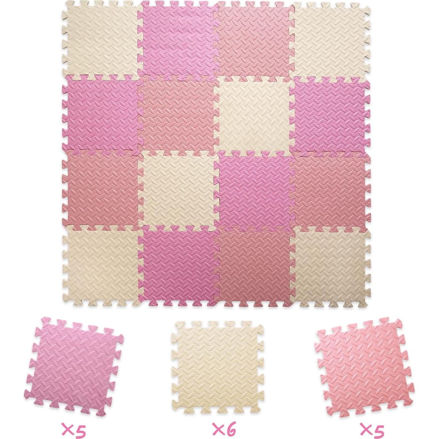 16 Azulejos Alfombra de Juego de Espuma Tamiplay 30x30 cm