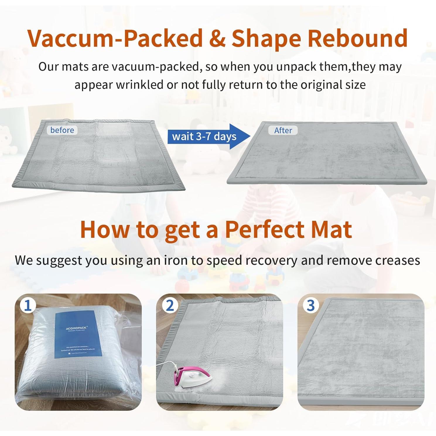 Alfombra de Juego ACOMOPACK 180x200 cm Espuma Memoria Antideslizante