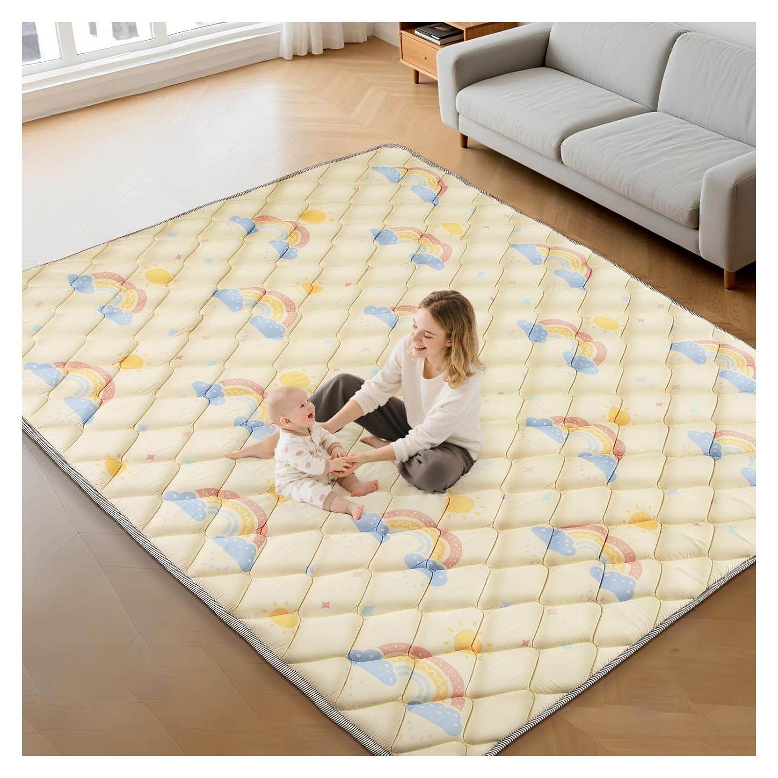 Alfombra de Juego para Bebés Deeteck 200x180 cm Antideslizante