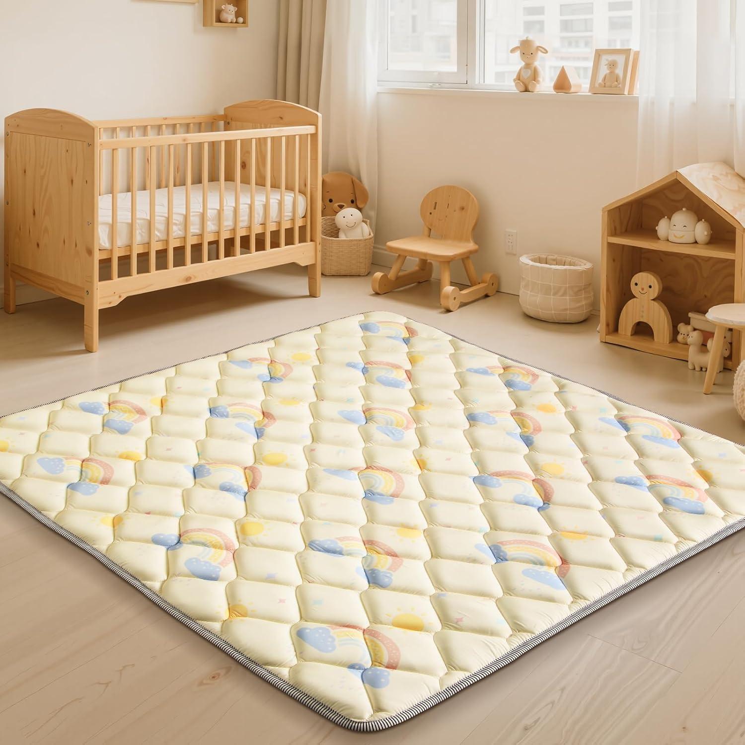 Alfombra de Juego para Bebés Deeteck 200x180 cm Antideslizante