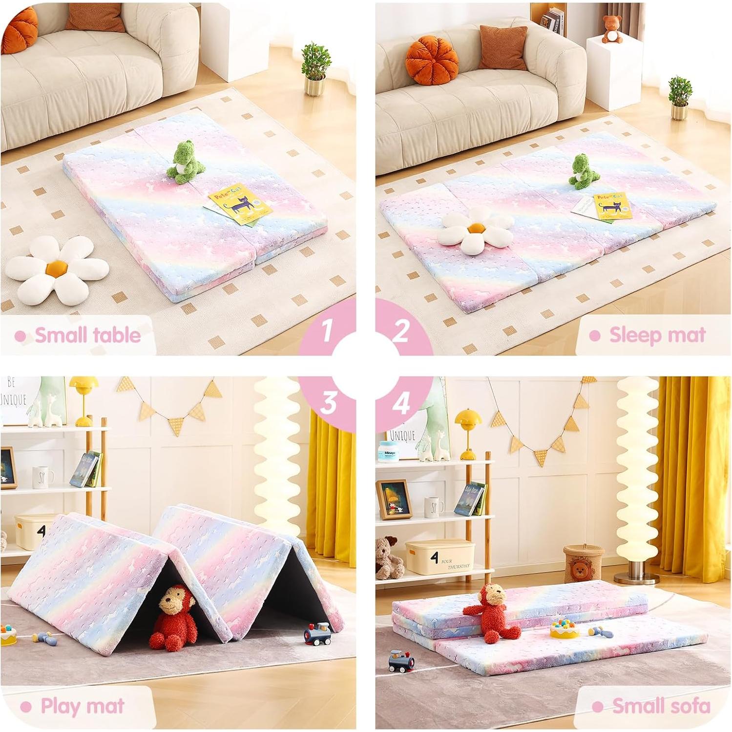 Colchón Plegable Tiita Kids 184x122 cm Alfombra de Juego