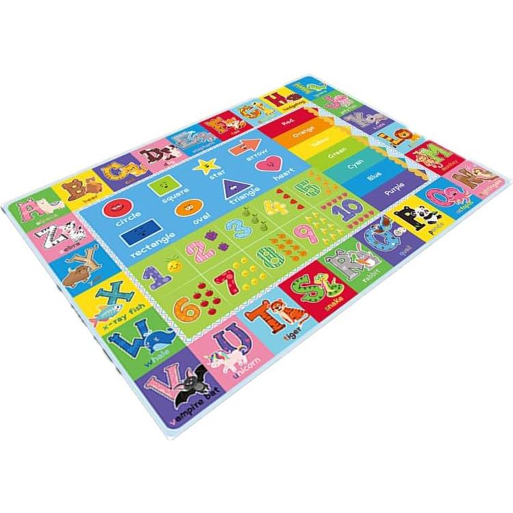 Alfombra ABC Yongjoy 150x100 cm Antideslizante para Niños