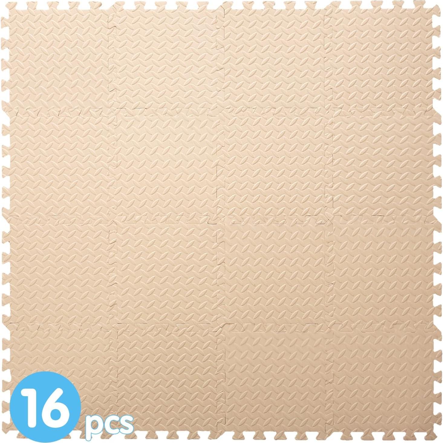 Alfombrilla de Juego de Espuma Coolcandy 16 Piezas Beige 1.02 cm