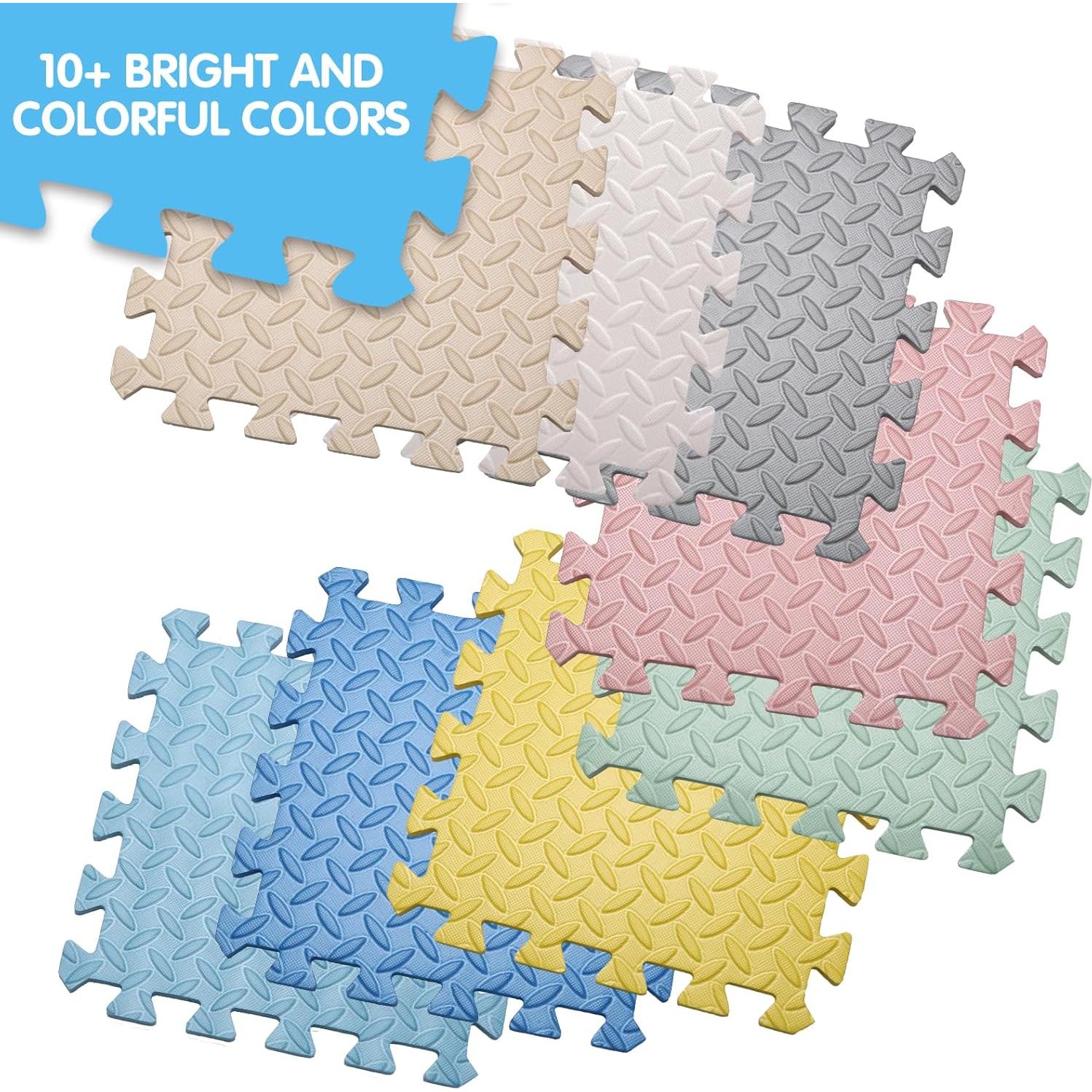 Alfombrilla de Juego de Espuma Coolcandy 16 Piezas Beige 1.02 cm