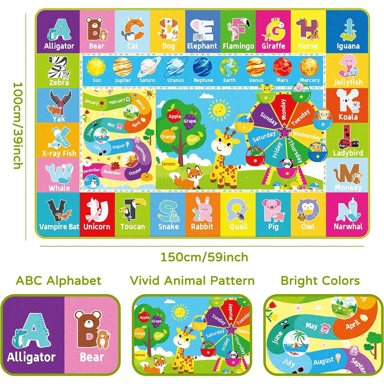 Alfombra Educativa DINSUMRUG Rueda de la Fortuna 1x1.52m