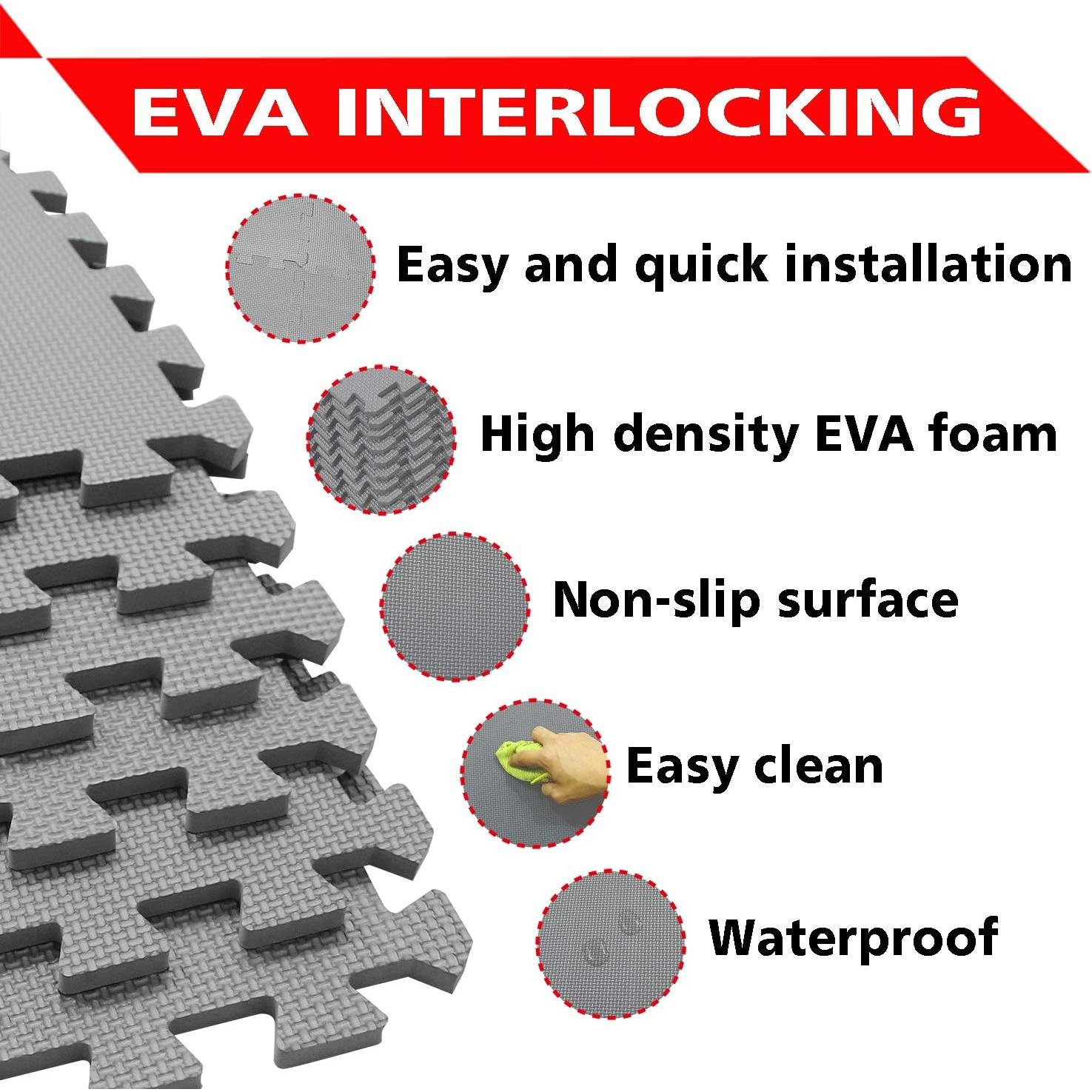 Alfombra de Juego XMTMMD 18 Piezas EVA Interconectables 1.46 m²
