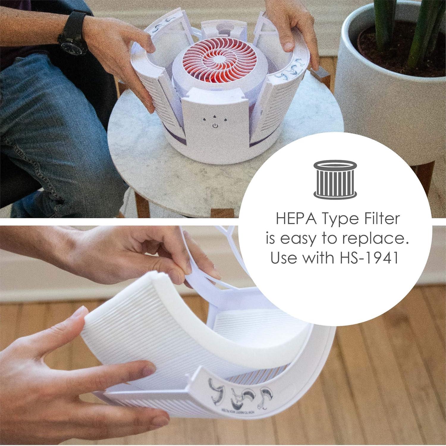 Purificador de Aire Crane HEPA 27.87 m² Silencioso Blanco