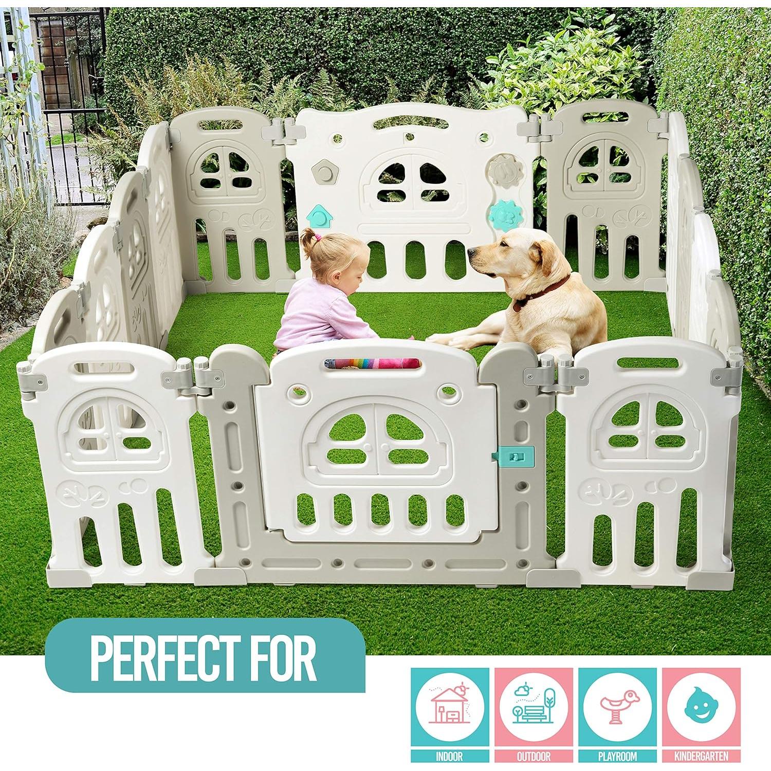 Parque Infantil Plegable Play22 - 14 Paneles 152.4 cm - Seguridad Niños