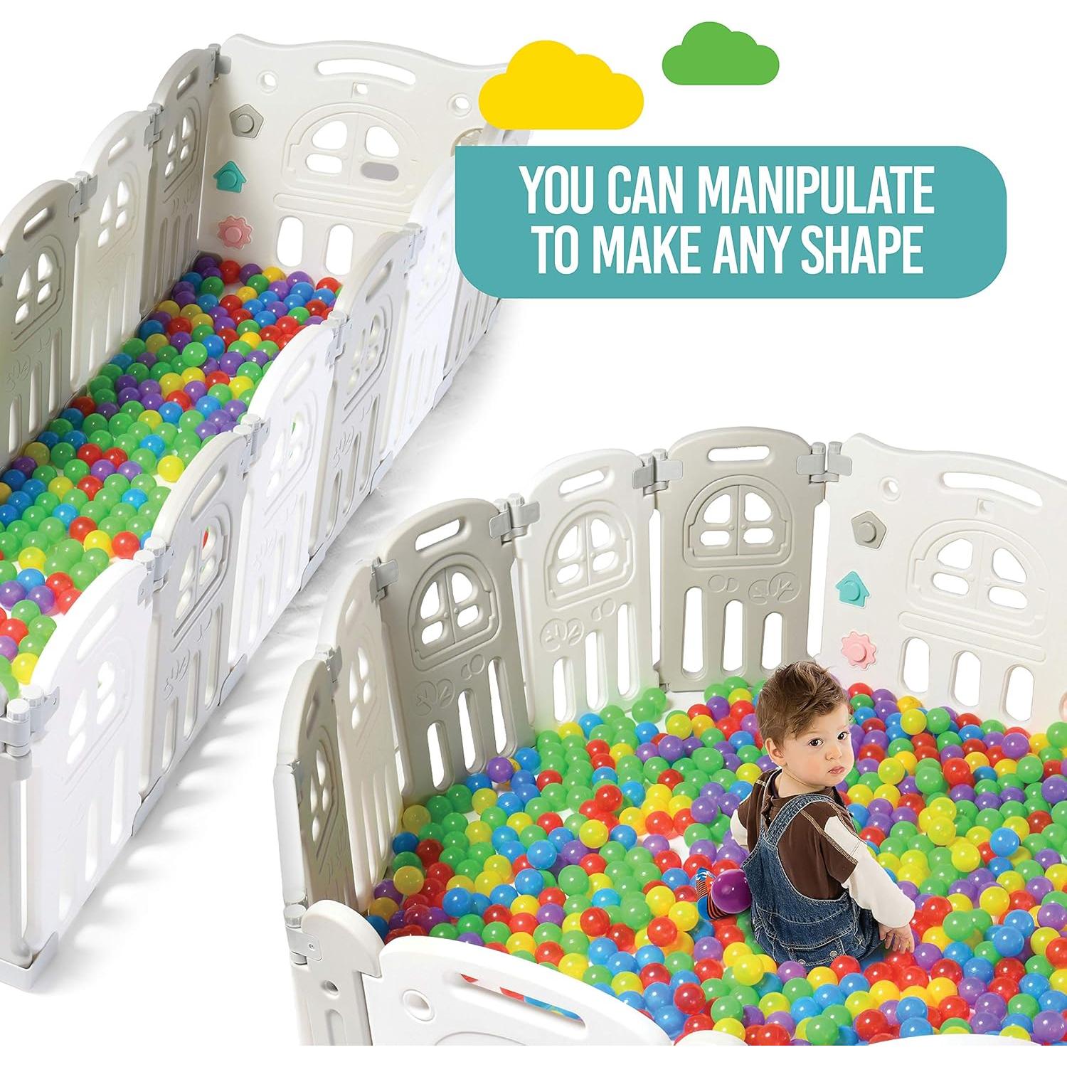 Parque Infantil Plegable Play22 - 14 Paneles 152.4 cm - Seguridad Niños