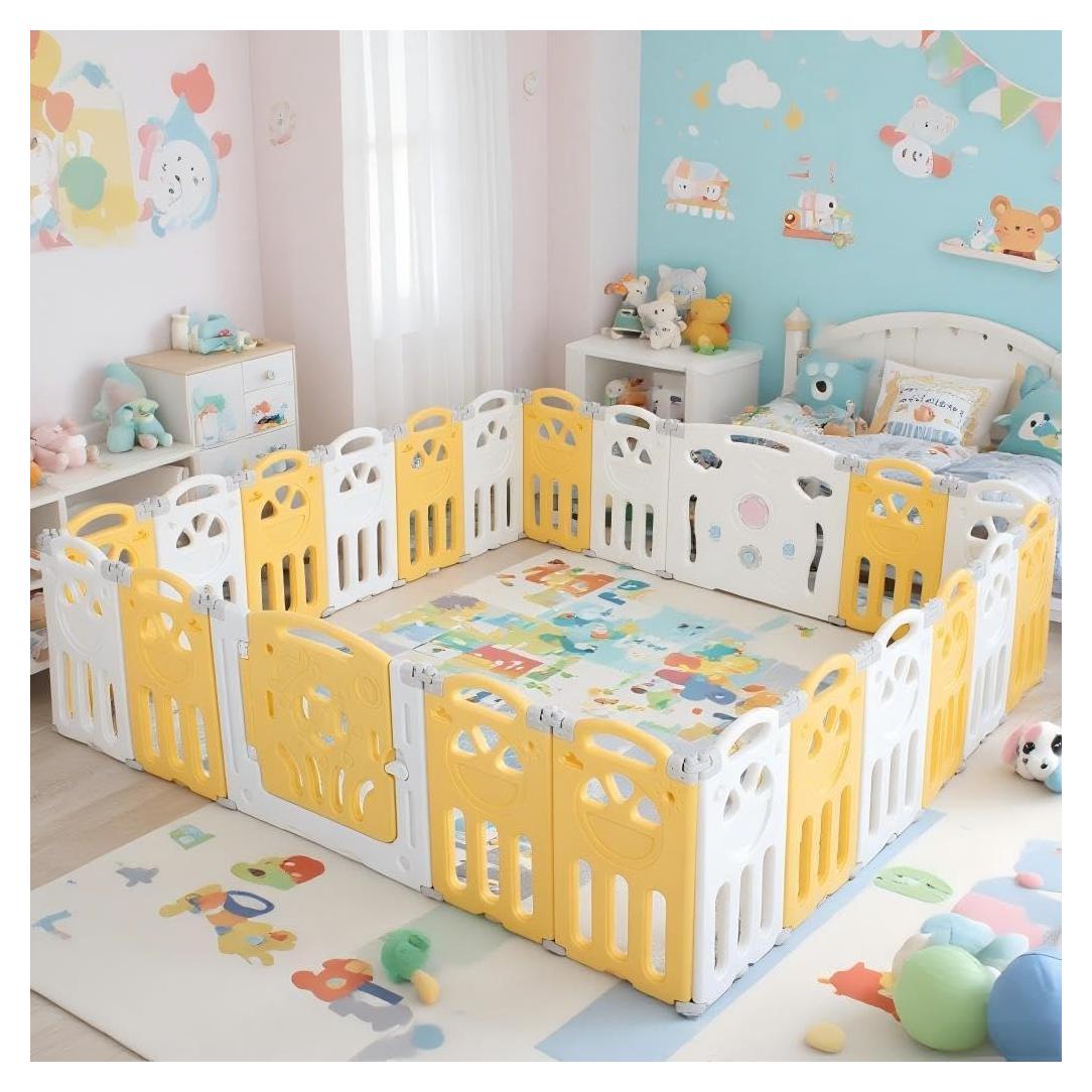 Parque Infantil Plegable FAHKNS 14 Paneles 175.8x175.8 cm