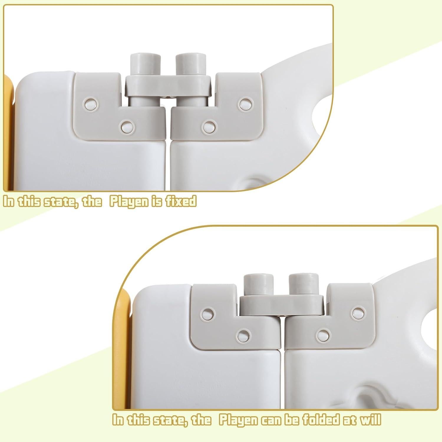 Parque Infantil Plegable FAHKNS 14 Paneles 175.8x175.8 cm