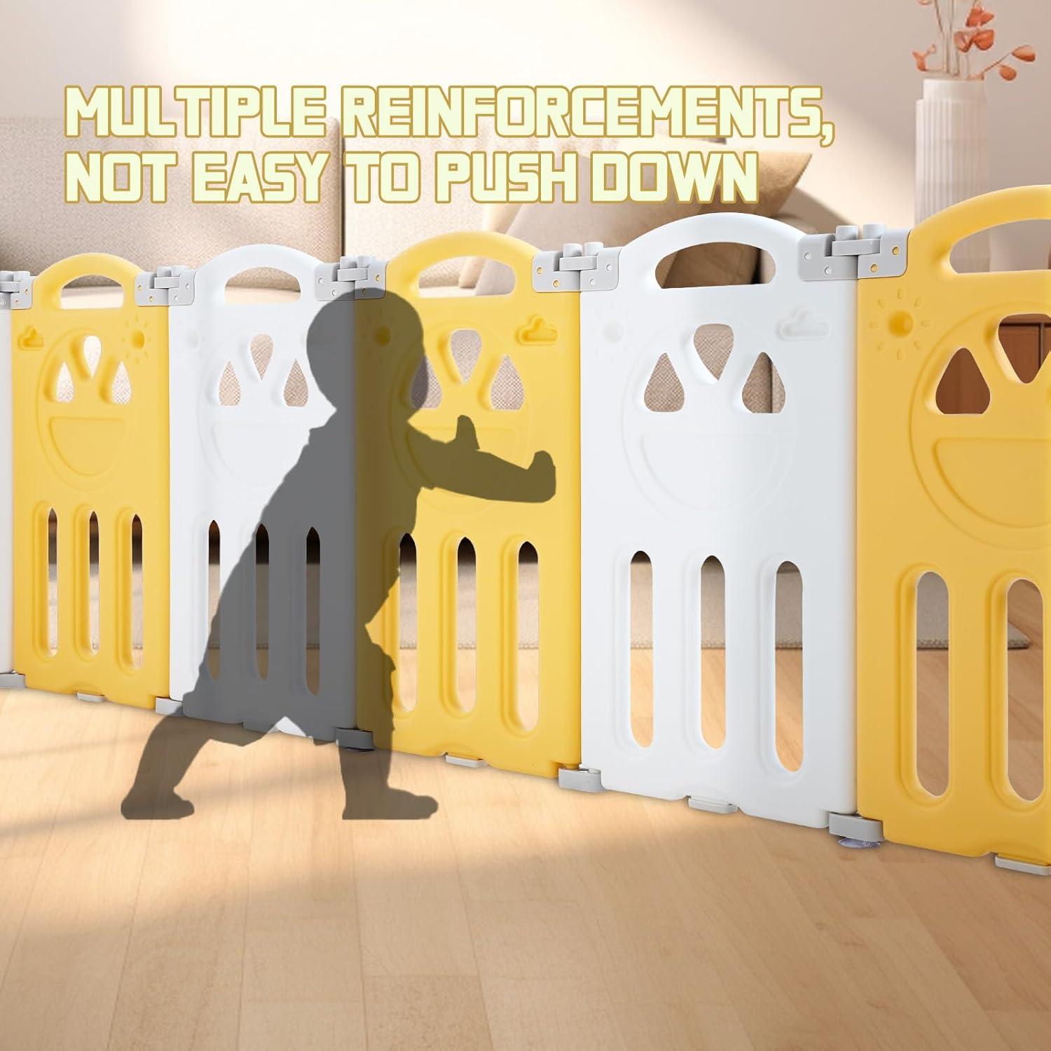 Parque Infantil Plegable FAHKNS 14 Paneles 175.8x175.8 cm