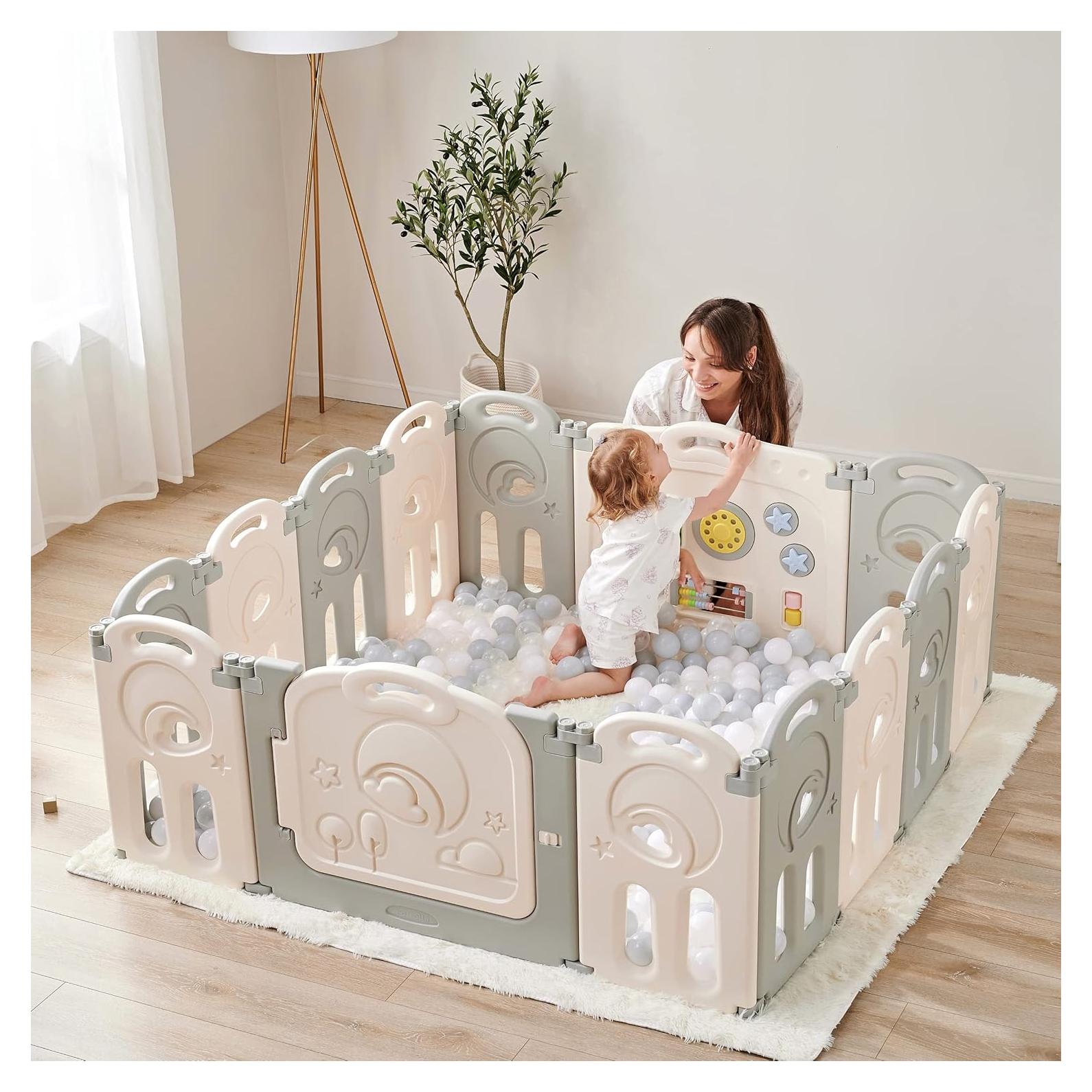 Castillo Nube Plegable Fortella para Bebés - Área de Juego Segura 14 Paneles