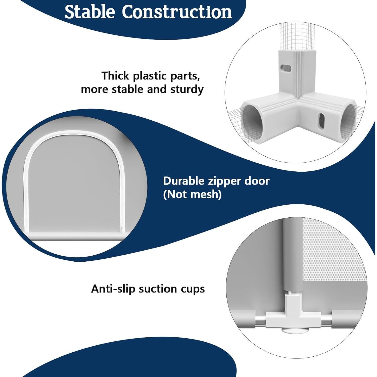 Parque Infantil Jaobeem con Alfombra Impermeable 127x127cm