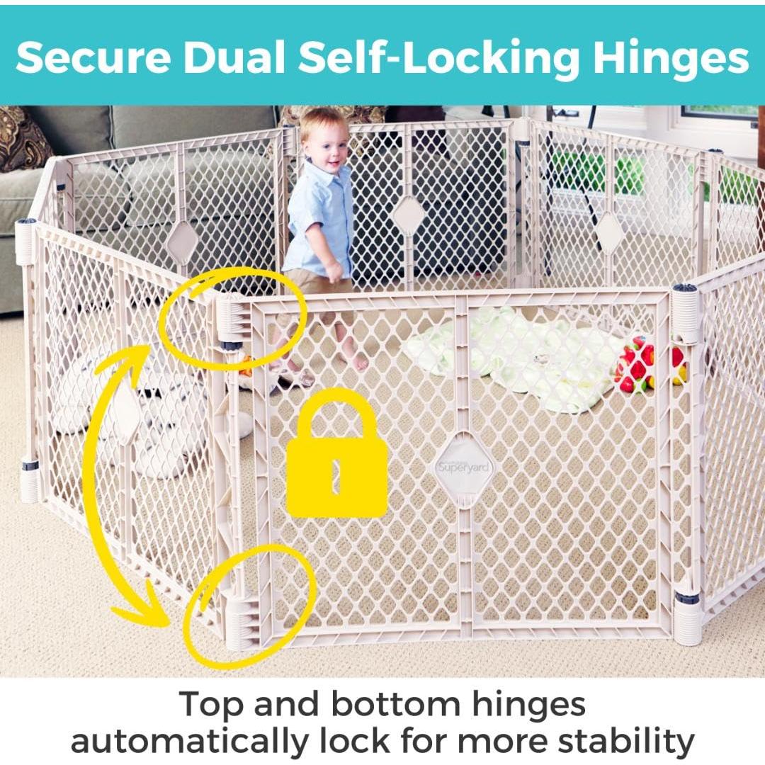 Parque de Juego para Bebés Toddleroo 8 Paneles Arena 3.2 m²