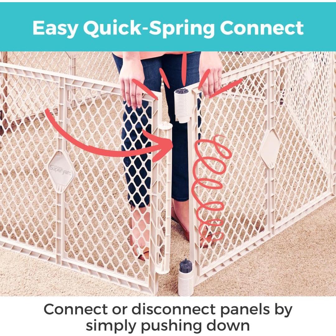 Parque de Juego para Bebés Toddleroo 8 Paneles Arena 3.2 m²