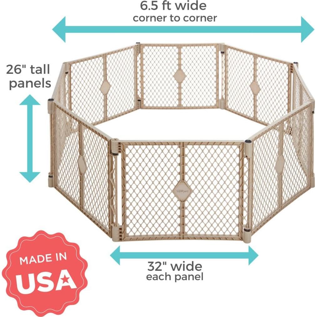 Parque de Juego para Bebés Toddleroo 8 Paneles Arena 3.2 m²
