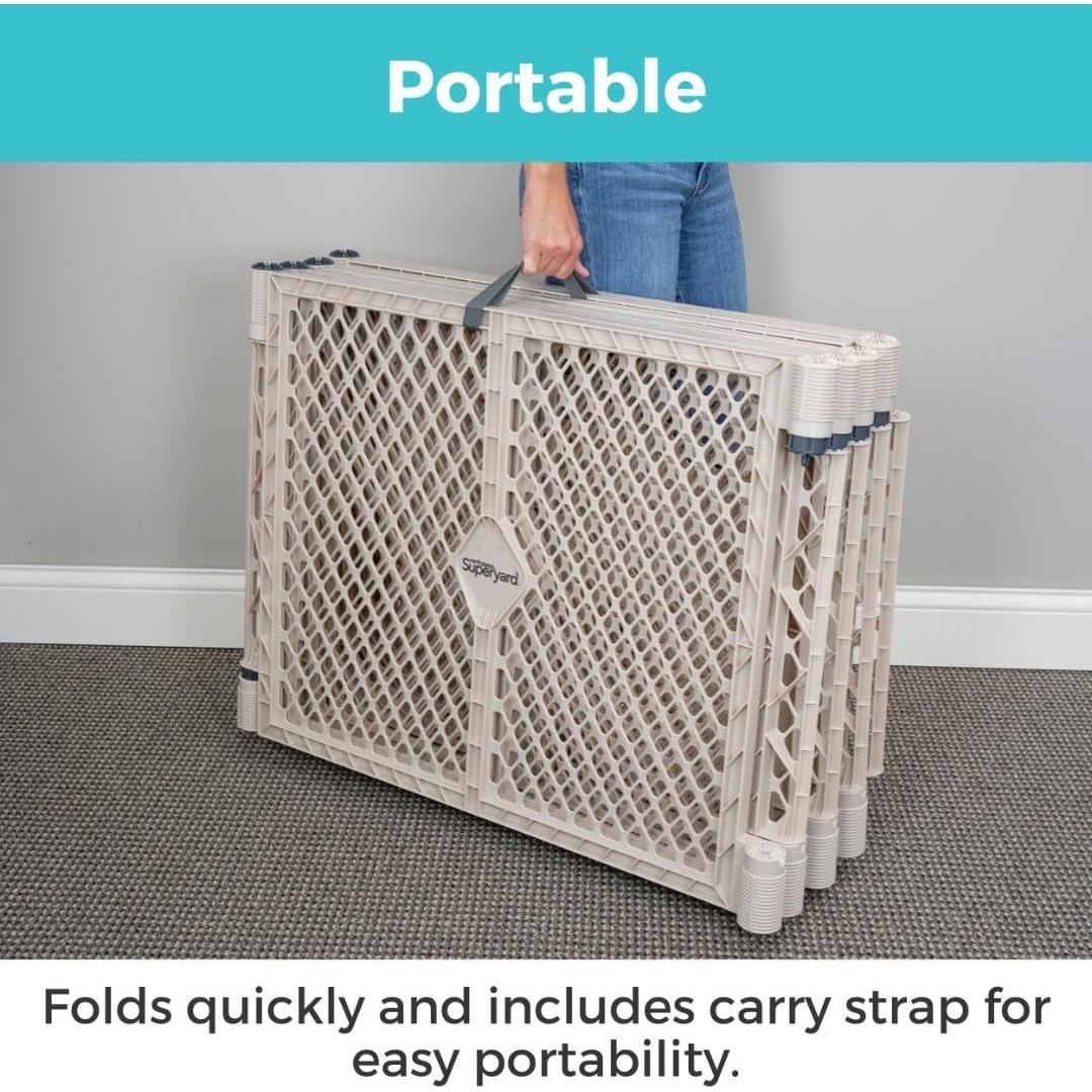 Parque de Juego para Bebés Toddleroo 8 Paneles Arena 3.2 m²