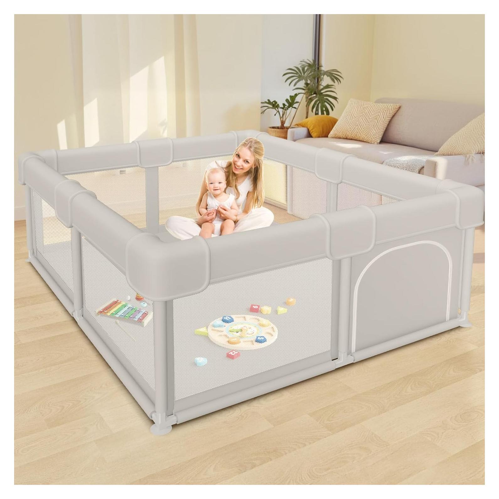 Parque Infantil Besuhot 50x50 Pulgadas Seguro para Bebés