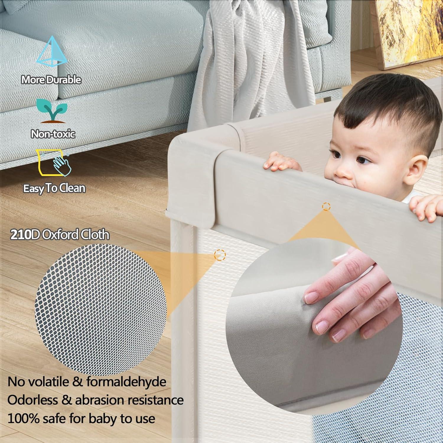 Parque Infantil Mloong 150x150 cm con Alfombra - Seguro y Grande