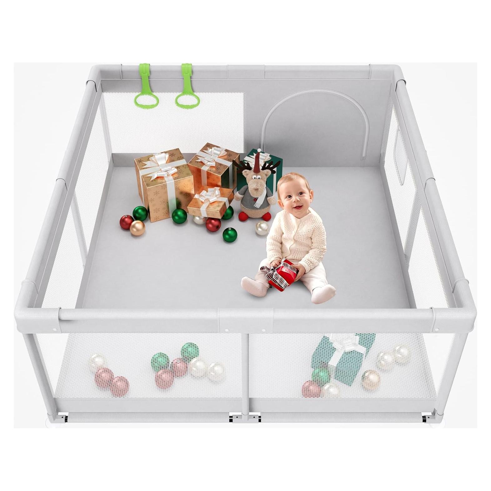 Parque Infantil Fodoss 119x119 cm para Bebés - Seguro y Suave