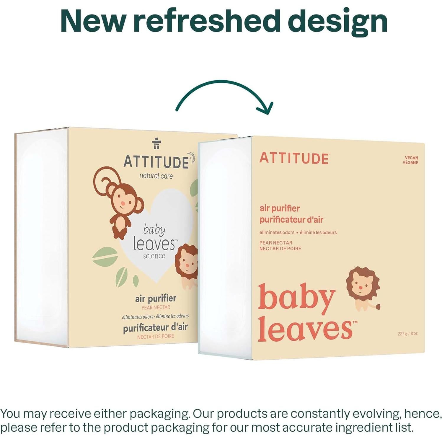 Purificador de Aire ATTITUDE 8 Oz, Vegano, Néctar de Pera