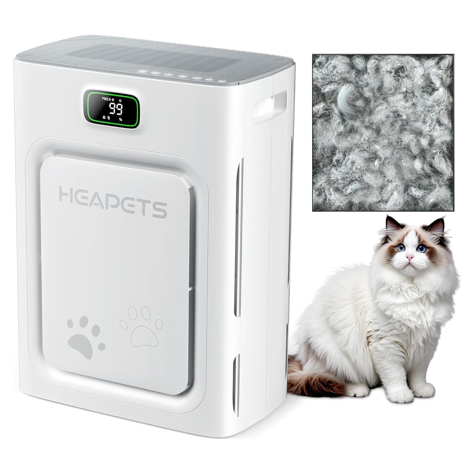 Purificador de Aire HEAPETS P358 para Mascotas hasta 185,8 m²