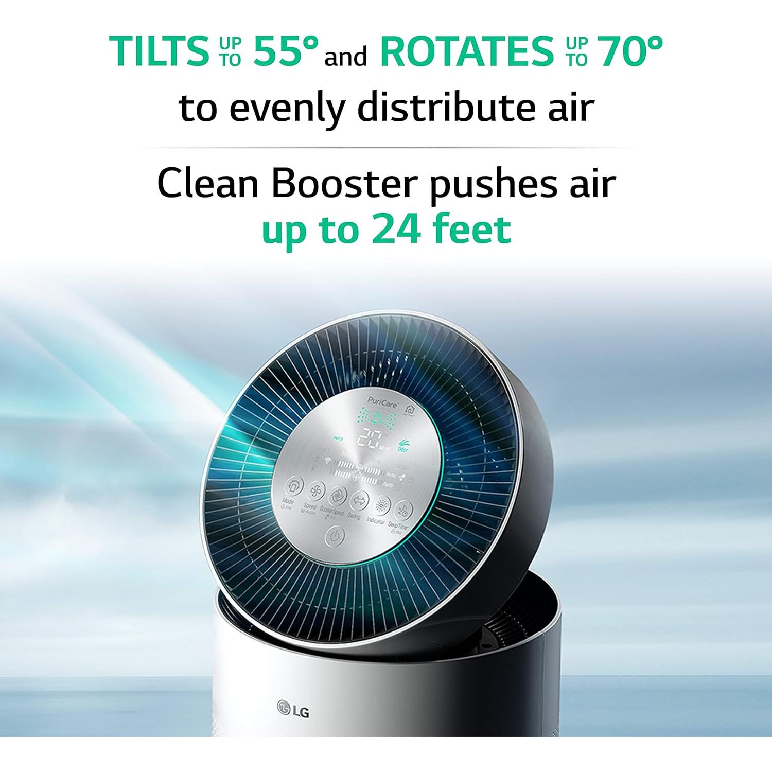 Purificador de Aire LG PuriCare AS330DWR0 360° Wi-Fi 28.8 m² Blanco