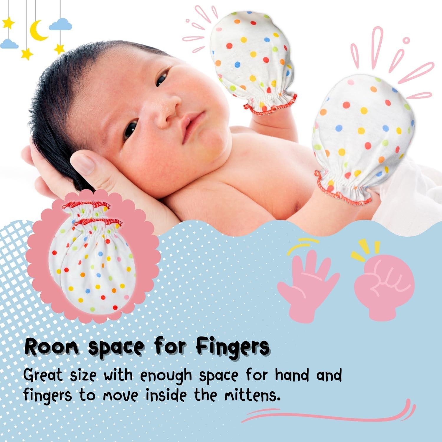 Manoplas RATIVE 100% Algodón para Bebés 0-6 Meses