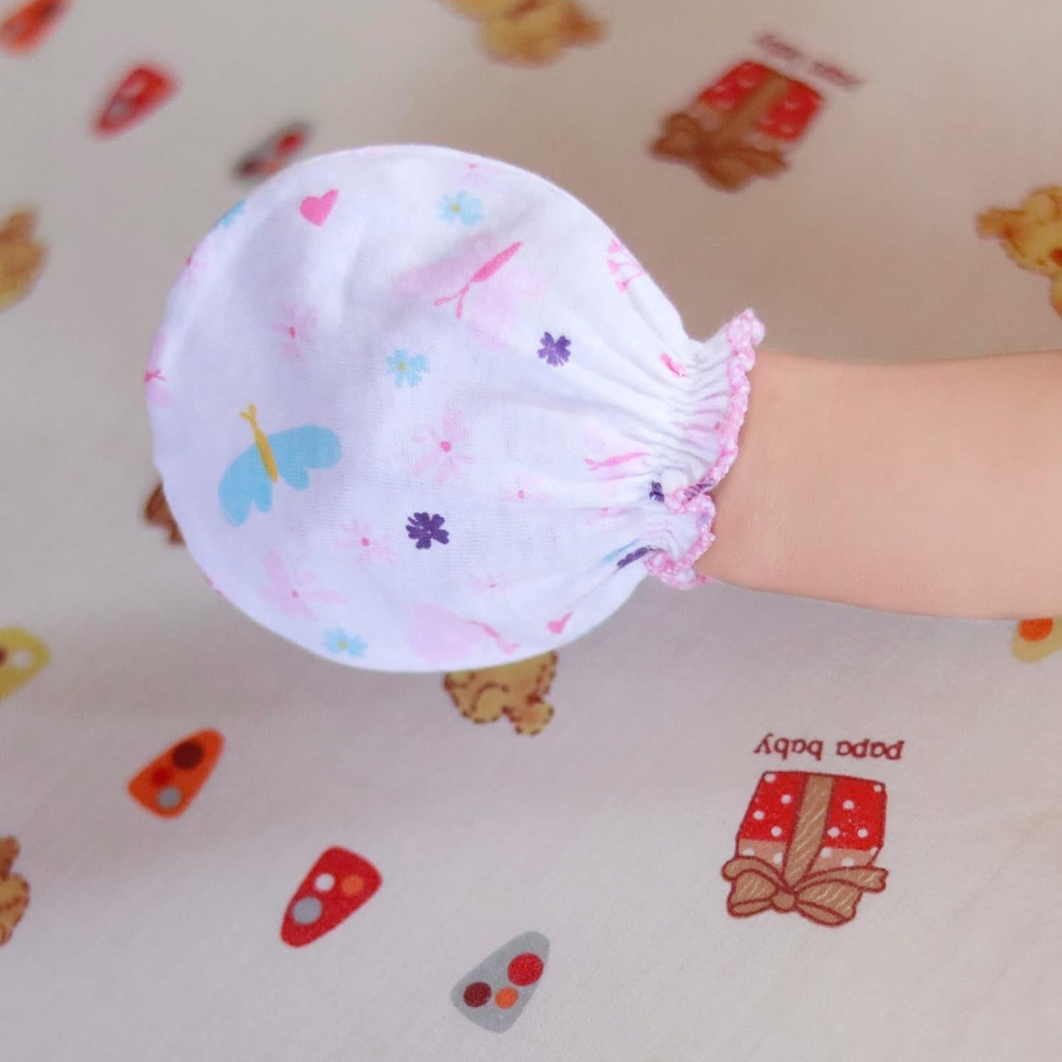 Manoplas RATIVE 100% Algodón para Bebés 0-6 Meses